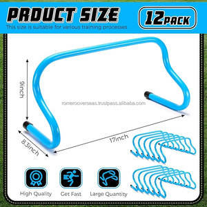 อุปกรณ์กีฬาแบบปรับได้ตามสั่ง OEM รั้วกระโดดพลาสติก PVC ทนทาน สีและโลโก้ตามสั่ง สำหรับกรีฑาบนลานกรีฑา - Product Image 2