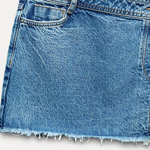 Latest High Rise <b>Split</b> Front Midi <b>Skirt</b> for Women High Waist Casual Mini <b>Skirt</b> Factory Price Denim Long <b>Skirt</b> - Product Image 4