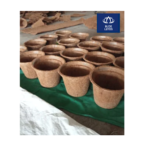 Disponible: Maceta Ecológica de Fibra de Coco Pura, Segura y Limpia, Ideal para el Cultivo de Plántulas y Viveros, Proveedor Directo - Product Image 1