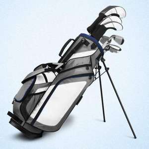 Sac de golf personnalisé brodé, en polyester, coton et fibre de bambou, léger, à bandoulière, pour clubs de golf, durable, pour l'entraînement au golf - Product Image 4