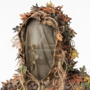 Combinaison de chasse camouflage d'extérieur, vêtements de terrain camouflage avec capuche, tissu léger et respirant, design de poche pratique - Product Image 3