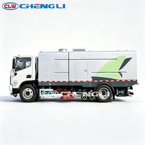 Camion balayeuse de voirie électrique pure CATL, largeur de nettoyage 3,2 m, zéro émission, pour le nettoyage des routes urbaines - Product Image 2