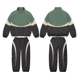 Meilleur design de veste coupe-vent respirante, ensembles coupe-vent deux pièces pour hommes, ensembles de survêtements coupe-vent en gros pour femmes et hommes - Product Image 3