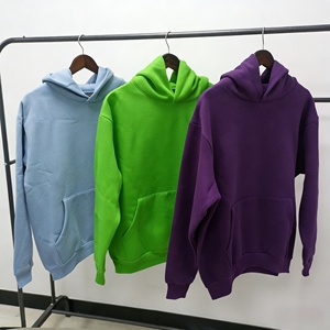 Sudadera con Capucha Morada para Hombre, 100% Algodón Tejido, Color Sólido Informal, Corte Regular, Ropa de Otoño - Product Image 6