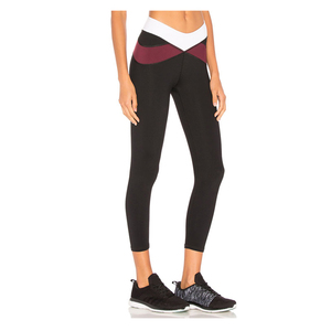 Leggings de yoga taille haute sans couture respirants avec poches, longueur intégrale, couleur unie, extensibles dans les quatre sens (Spandex/Nylon), 220g - Product Image 5