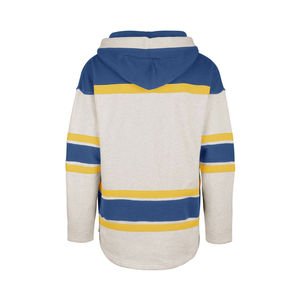 Sweat à capuche de hockey personnalisé et unique, 100 % coton, en sergé, maillot de hockey sur glace avec capuche et lacets - Product Image 6