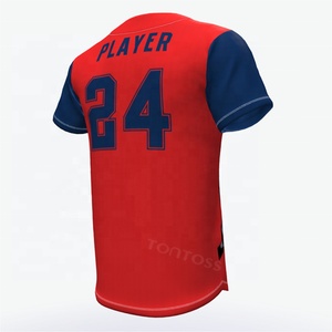 Maillot de baseball personnalisé par sublimation |   Uniformes d'équipe OEM |   Ensemble d'uniformes de baseball respirants et à séchage rapide USA - Product Image 5