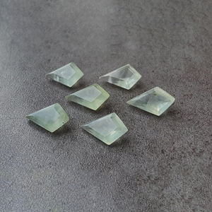Piedra Preciosa Natural de Prehnita AAA+ en Forma de Cometa con Corte Facetado, Piedra Suelta Calibrada para Joyería, Todos los Tamaños Disponibles - Product Image 6