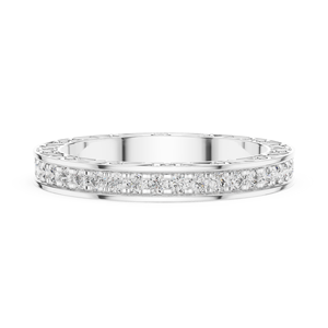White Gold Finish 925 Sterling Silver Moissanite <b>Diamond</b> <b>Ring</b> Factory Wholesale Jewelry Manufacturer - Product Image 1
