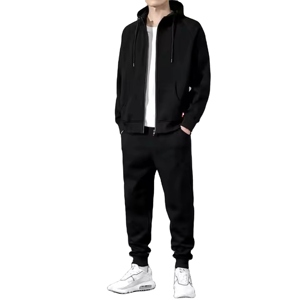 Conjunto Deportivo de Felpa para Hombre, Personalizado, Transpirable, de Otoño, Pantalón Largo y Sudadera, Ropa Deportiva de Algodón, Económico - Product Image 4