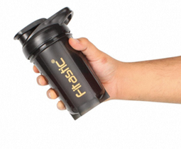 Plastic <b>Protein</b> Shaker <b>Bottle</b> With Lid Reusable For Travel Minimalist Design 500ml - Product Image 4
