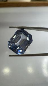 Piedra Preciosa de Aguamarina Azul Zambiana Natural de 14.20 Ct, Corte Esmeralda, Calidad Joyería Fina - Product Image 3