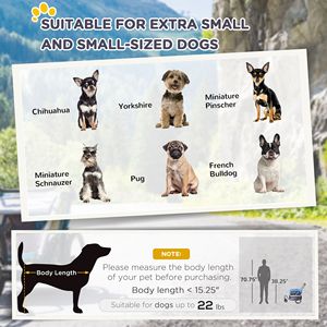 "2-in-1 Pet Carrier <b>Bike</b> <b>Trailer</b> Small Dog Stroller Hitch <b>for</b> Bicycle Sidecar Wagon Cart Carrier Attachment Travel" - Product Image 5
