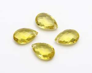 Pierre précieuse naturelle jaune citron, taille Asscher, forme poire, 5,00 carats, haute qualité, certifiée IGI, pour la fabrication de bijoux, perçage frontal - Product Image 5