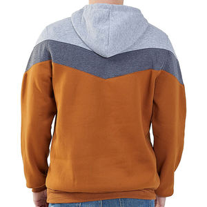 Sudadera con Capucha para Hombre, Diseño Color Block, Corte Ajustado, Informal, con Bolsillo, Tejido de Poliéster y Algodón, para Otoño - Product Image 4