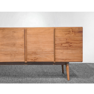 Buffet Justin en Bois de Teck Massif Finition Naturelle avec Charnière à Fermeture Douce - Product Image 2