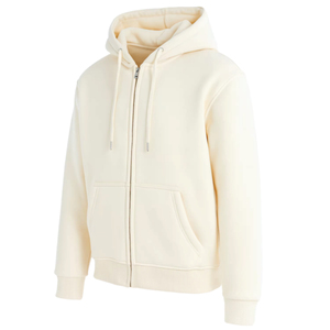 Vente en gros de sweats à capuche zippés personnalisés de qualité supérieure en 100 % coton pour hommes, imprimés, en molleton French Terry avec fermeture éclair longue - Product Image 2