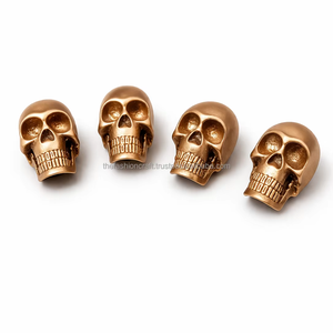 รูปปั้นหัวกะโหลกเรซิ่นสุดหรู งานแฮนด์เมด ประติมากรรมรูปหัวคน สไตล์โกธิค ของตกแต่งบ้าน ของตกแต่งฮาโลวีน ของขวัญ ขายส่ง - Product Image 5