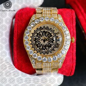 Reloj de Lujo Charm_Jewells para Mujer, de Acero Inoxidable con Diamantes, Análogo Redondo de Cuarzo, 38mm, Cierre Plegable, Estilo Moderno - Product Image 4
