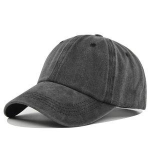 Wholesale Unisex Vintage Mesh 6-Panel Denim Adjustable Trucker Dad <b>Hat</b> Dyed Distressed Sports Outdoor Canvas Blank Washed <b>Summer</b> - Product Image 3