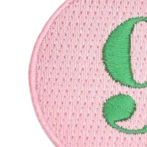Pretty Girl Number 9 Patch <b>Pink</b> & Green Embroidered Number Applique Iron On Sew On Badge for Jackets Bags Hats DIY Fashion - Product Image 3