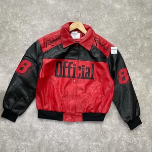 Blouson Bomber Varsity en Cuir Vintage Colorblock de Haute Qualité pour Hommes, Vente en Gros, avec Patch Brodé Lettres - Product Image 5