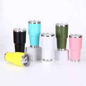 Vasos Térmicos de Acero Inoxidable de 30oz y 20oz, Termos de Doble Pared con Aislamiento al Vacío, Vasos para Mantener Bebidas Frías, Tazas de Viaje para Vino, Tazas de 36, 30, 20 y 14 oz - Product Image 4