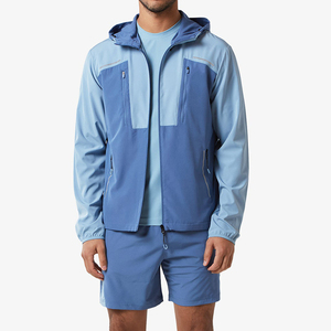 Functional men windbreaker <b>short</b> set featuring wind resistant <b>jacket</b> and matching <b>shorts</b> breathable fabric relaxed fit for men - Product Image 5