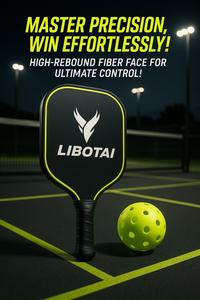 LIBOTAI BEST REX90 Raquette de pickleball légère en verre et fibre de carbone pour le jeu, moins de 1 kg, toutes saisons, emballage Guangdong - Product Image 6
