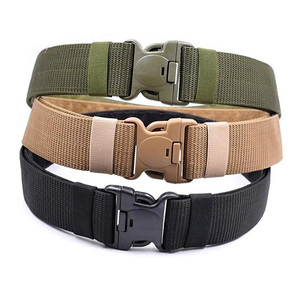 Ceinture tactique en nylon robuste et durable avec boucle en alliage de zinc à dégagement rapide, largeur 3,5 cm, longueur 125 cm, pour les sports de plein air pour hommes - Product Image 4