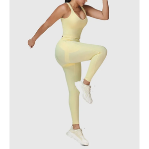 Conjunto de Yoga para Mujer con Logotipo Personalizado, Conjunto Deportivo con Top Deportivo Acolchado y Leggings con Bolsillos, Traje para Gimnasio, Fitness y Pilates - Product Image 6