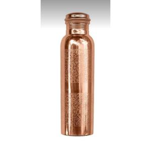 Health Hygenic Certified Real Copper Water Bottle With Glass Hammered Texture Reusable Nice Quality Bottle For Office Drinking - Product Image 3