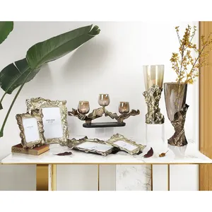 Fabricant de porte-bougies en or faits à la main pour les tables de mariage de luxe et les centres de table d'événements, décoration de centre de table multifonctionnelle - Product Image 2