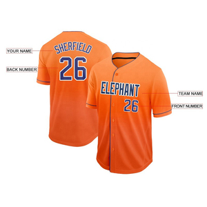 Servicios OEM, Diseño Personalizado, Jersey de Béisbol con Estampado Digital, Unisex, Manga Corta, Secado Rápido, Ropa Deportiva Transpirable para Softbol - Product Image 6