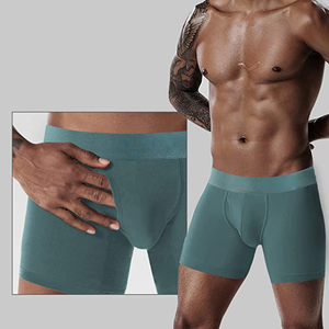 Calzoncillos bóxer clásicos de tela personalizada al por mayor para hombre, de talle alto, transpirables, ecológicos, de secado rápido, ajuste ergonómico, premium - Product Image 2