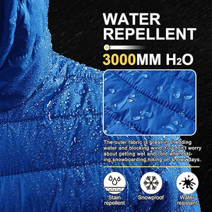 Blouson matelassé à capuche pour homme, isolé et prêt à voyager, avec poignets et ourlet élastiqués – Vente en gros - Product Image 2