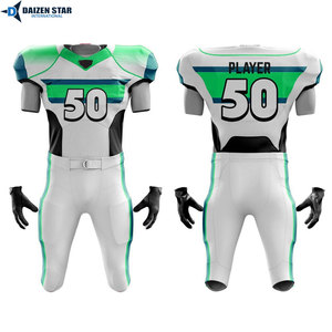 Spandex/Polyester American Football Uniform Short UPF 50+ UV Protection Breathable Moisture-Wicking Anti-Bacterial Custom Team - Product Image 2
