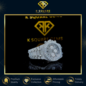 Reloj de Lujo Unisex VVS con Diseño Único, Resistente al Agua, de Acero Inoxidable, Cuero y Cuarzo, con Diamantes Moissanite, a Precio Bajo de Mercado y Suministro al por Mayor - Product Image 2