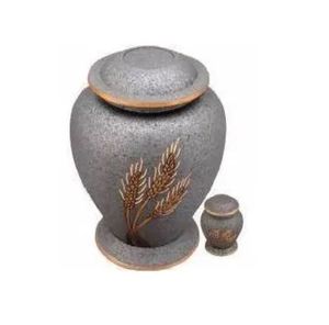 Silver Metal Cremation Urn <b>Memorial</b> <b>Keepsake</b> Round Home Decor with 200 Cubic Inch Capacity Durable for Adult Pet Remembrance - Product Image 1