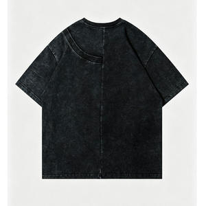 High Quality Men Casual <b>Tshirt</b> Wholesale Vintage Washed Crew Neck Top - Product Image 4
