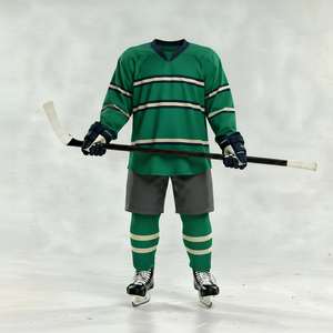 Kit d'entraînement de hockey sur glace, maillot personnalisé imprimé, polyester respirant, uniforme grande taille, vêtements de sport - Product Image 1