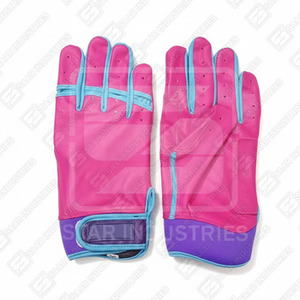 Guantes de Bateo de Cuero Multicolor de Alta Calidad SAAR INDUSTRIES, con Cierre de Velcro, Ambidiestros y Duraderos, Precio al por Mayor - Product Image 5