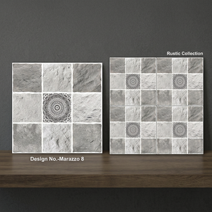 Carreaux de sol en céramique vitrifiée pour extérieur, garage, parking, caoutchouc, porcelaine, granit, usage intensif, design 16x16 pouces - Product Image 4
