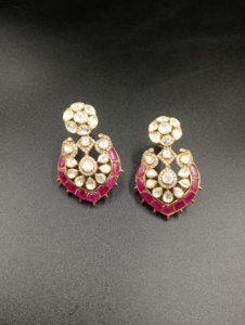 Gold Plated <b>Silver</b> <b>Stud</b> Earrings with Floral Design Luxury Women's Wedding & Party Jewelry - Product Image 6