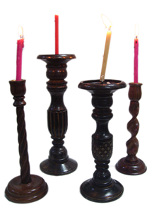 Elegante Portavelas de Madera Hecho a Mano con Diseño de Cuerda para Decoración del Hogar, Iluminación Festiva y Creación de Ambiente Romántico - Product Image 2