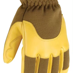 Guantes de cuero para jardinería y soldadura, guantes de cuero de cabra, guantes de seguridad para trabajo industrial y construcción. Sin reseñas aún. - Product Image 4