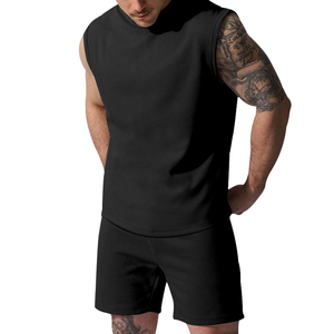 Men’s Shirt <b>Sets</b> Outdoor Casual Sports Style Loose Comfortable Summer Sleeveless Fashionable Shorts <b>Sets</b> - Product Image 5