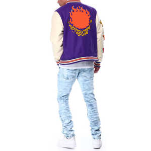 Chaqueta Varsity de Béisbol para Hombre, Estilo Vintage de Alta Calidad, para Otoño e Invierno, con Bordado en Lona, Diseño Elegante y Urbano - Product Image 4