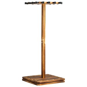 Supports de cannes à pêche à 16 pôles, support en bois rotatif à 360 degrés pour l'organisation et le rangement dans le garage, système de rangement pour cannes à pêche - Product Image 1