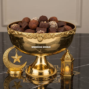 Recipiente de Acero para Chocolate con Plato, Diseño Personalizado, Recipiente Decorativo de Metal para Chocolate - Product Image 6